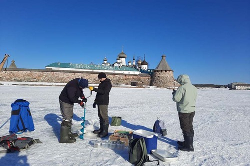 Ледовый покров на Соловках Ледовый покров на Соловках