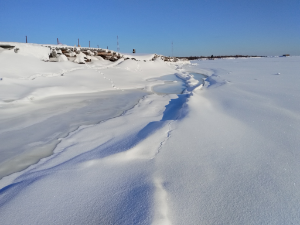 Лед на Белом море неоднороден по своей структуре и толщине
