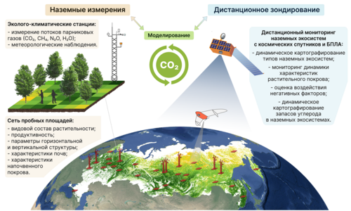 Структура проекта «Единая национальная система мониторинга климатически активных веществ»